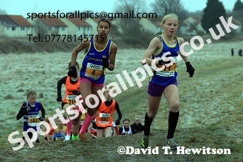 Girls under-13s 2025 Start Fitness NEHL, Wrekenton, Gateshead. Photo: David T. Hewitson/Sports for All Pics